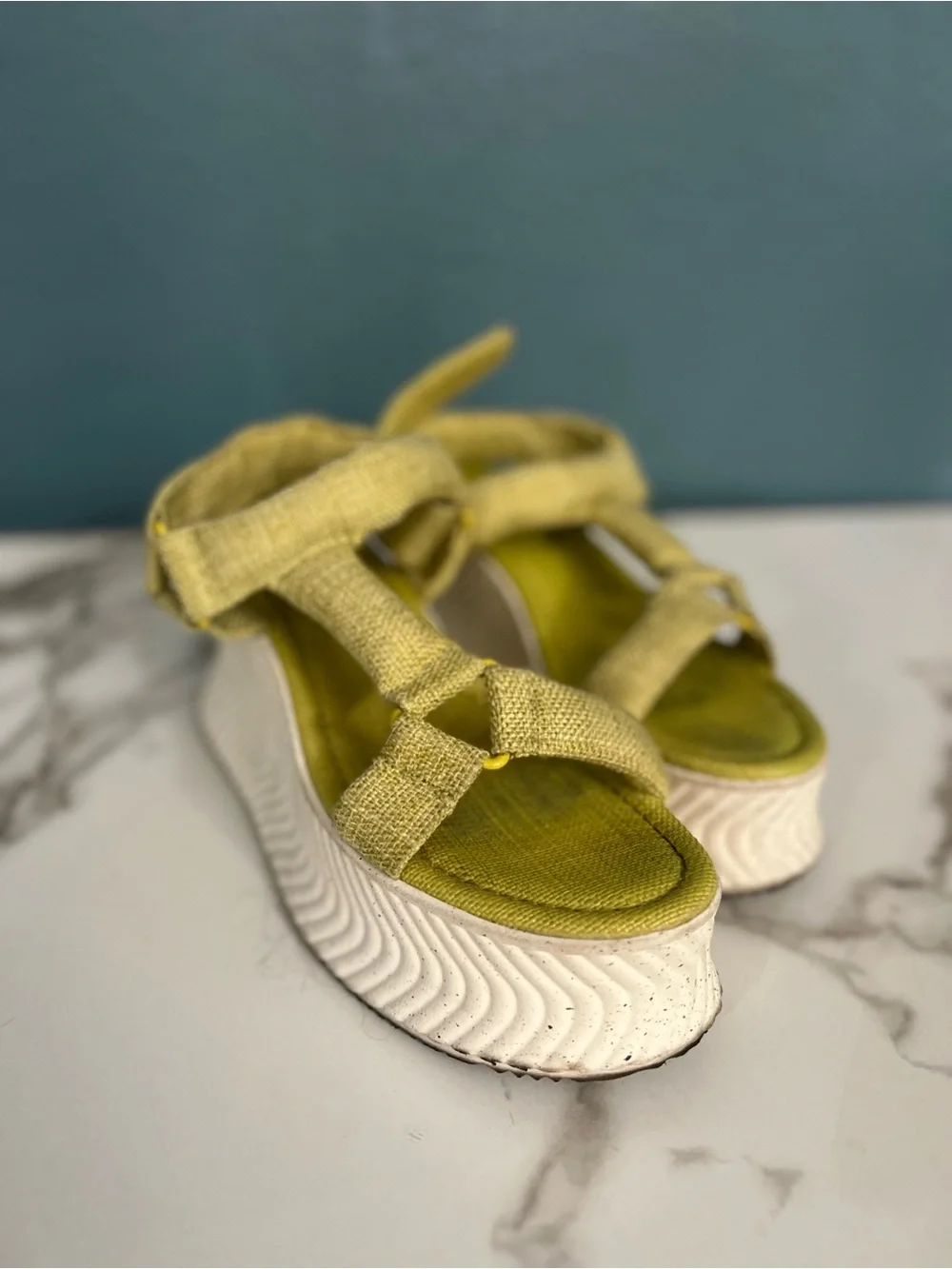 Circus by Sam Edelman Lime Green Platform Sandals